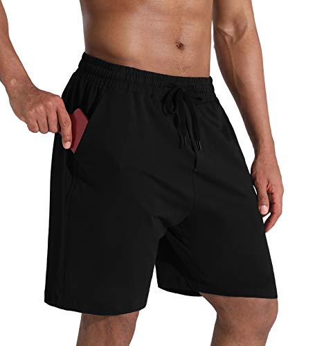 THE GYM PEOPLE Men's Sweat Shorts with Pockets Workout Lounge Shorts