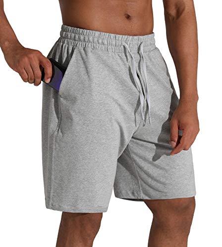THE GYM PEOPLE Men's Sweat Shorts with Pockets Workout Lounge Shorts