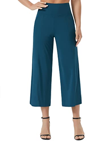 THE GYM PEOPLE Women's Workout Capris Tummy Control Lounge Yoga Pants