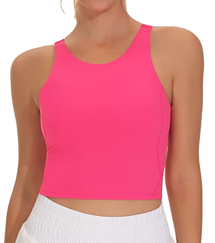 THE GYM PEOPLE Women Sports Bra Sleeveless Padded Running Workout Tank Tops