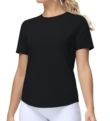 THE GYM PEOPLE Women's Workout T-Shirts Breathable Soft Athletic Tee Tops