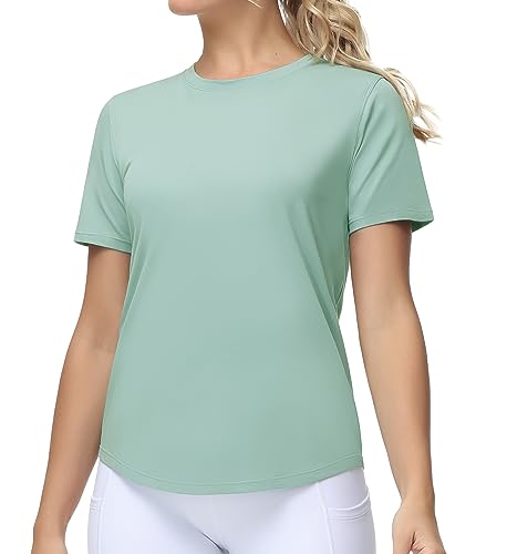 THE GYM PEOPLE Women's Workout T-Shirts Breathable Soft Athletic Tee Tops