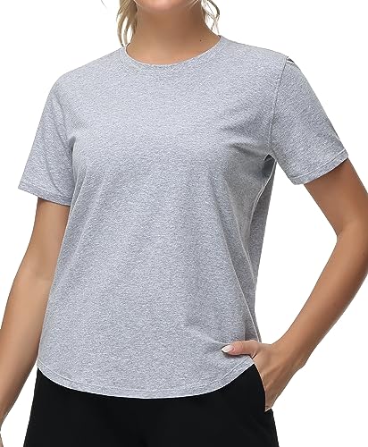 THE GYM PEOPLE Women's Workout T-Shirts Breathable Soft Athletic Tee Tops