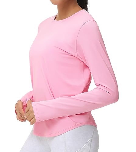 THE GYM PEOPLE Women's Long Sleeve Workout Tops Soft Athletic Running Shirt