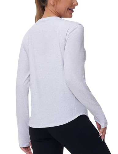 THE GYM PEOPLE Women's Long Sleeve Workout Tops Soft Athletic Running Shirt
