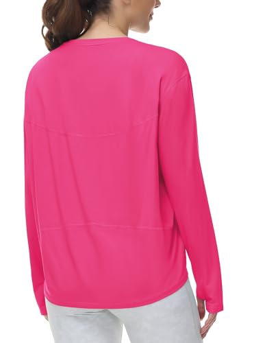 THE GYM PEOPLE Women's Long Sleeve Workout Shirts Soft Loose Running Tops