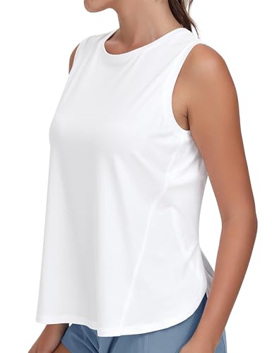 THE GYM PEOPLE Women's Workout Tank Tops Loose Fit Athletic Yoga Shirts