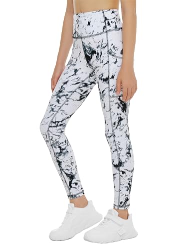 THE GYM PEOPLE Girls Workout Leggings High Waist Kid Dance Yoga Tight Pants