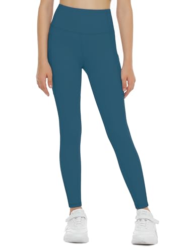 THE GYM PEOPLE Girls Workout Leggings High Waist Kid Dance Yoga Tight Pants
