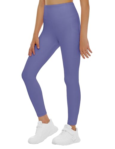 THE GYM PEOPLE Girls Workout Leggings High Waist Kid Dance Yoga Tight Pants