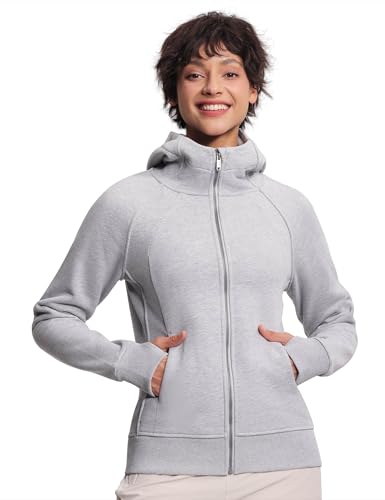 THE GYM PEOPLE Women Full Zip Up Hoodies Fleece Workout Jackets Sweatshirts