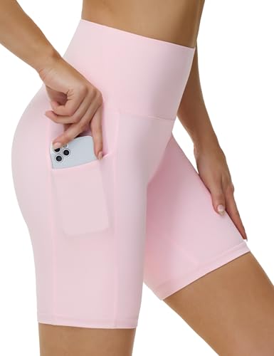THE GYM PEOPLE Women's High Waist Workout Shorts 8"/5"/3" Yoga Biker Shorts