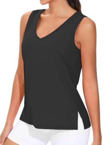 THE GYM PEOPLE Workout Tank Tops Loose Fit Athletic Sleeveless Yoga Shirts
