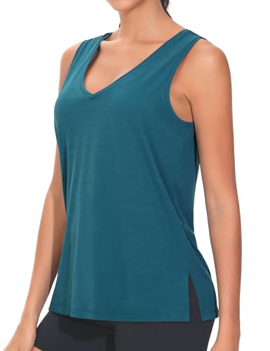 THE GYM PEOPLE Workout Tank Tops Loose Fit Athletic Sleeveless Yoga Shirts