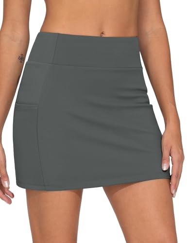 THE GYM PEOPLE Women's Golf Skorts Athletic Tennis Skirts Built-in Shorts