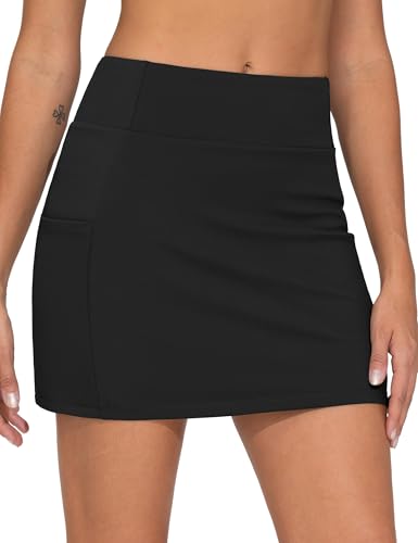 THE GYM PEOPLE Women's Golf Skorts Athletic Tennis Skirts Built-in Shorts