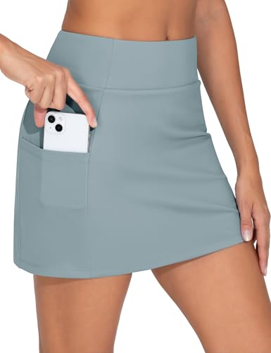 THE GYM PEOPLE Women's Golf Skorts Athletic Tennis Skirts Built-in Shorts