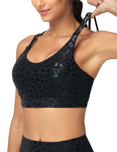 THE GYM PEOPLE Women Wirefree Spaghetti Straps Sports Bra Medium Support
