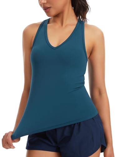 THE GYM PEOPLE Women's V Neck Workout Tank Tops Yoga Athletic Shirts