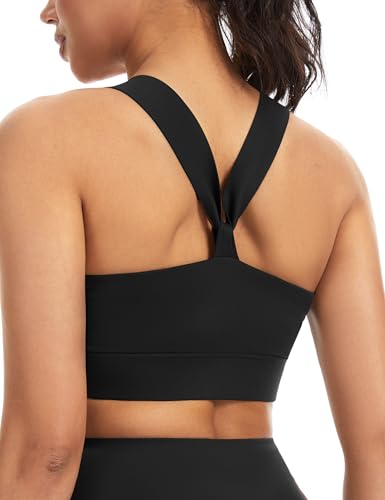 THE GYM PEOPLE Women's V Cross Back Sports Bras Square Neck Yoga Crop Tops