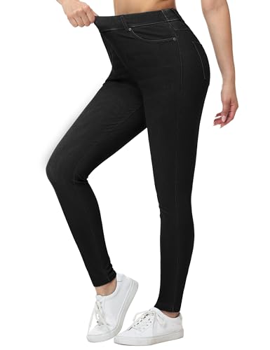 THE GYM PEOPLE Women's Stretchy Jeggings Pants Pull On Denim Jeans Leggings