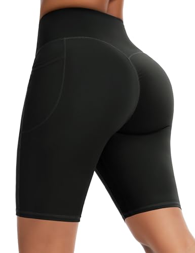 THE GYM PEOPLE Women's Butt Lifting Yoga Shorts High Waist Workout Shorts