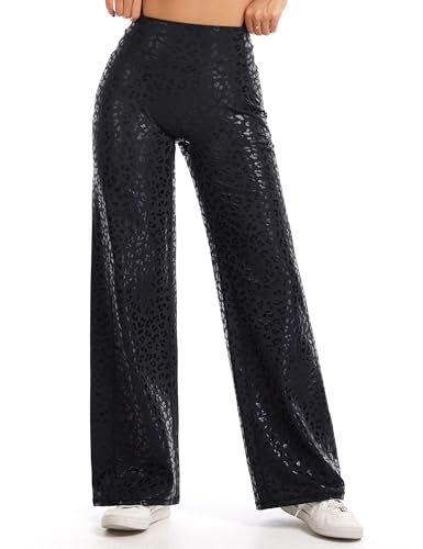 THE GYM PEOPLE Women's Butt Lifting Yoga Pants Wide Leg Workout Leggings